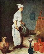 Jean Simeon Chardin Der Abwaschbursche in der Kneipe oil